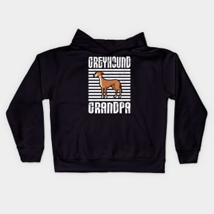 Greyhound Grandpa Proud Dogs Kids Hoodie